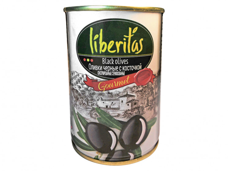 Оливки Либеритас 0.425/0.220х24 черные с/к ж/б Испания