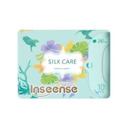 Прокладки женские гигиенические дневные Inseense Silk Care 4 капли 240 мм 10 шт (48)